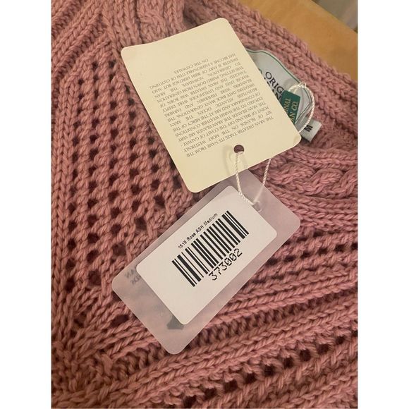 Original Aran Co. NWT 1518 Rose Ash Oversized Sweater, Size Medium, MSRP $139 - Picture 3 of 9